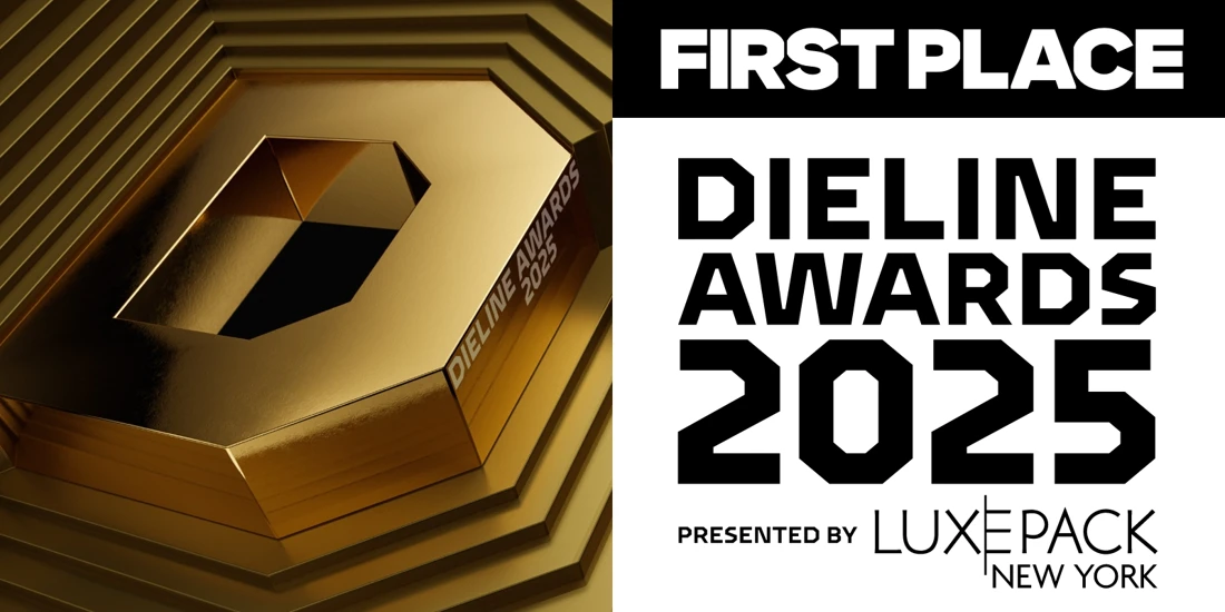 Dieline Awards 2025 First Place award